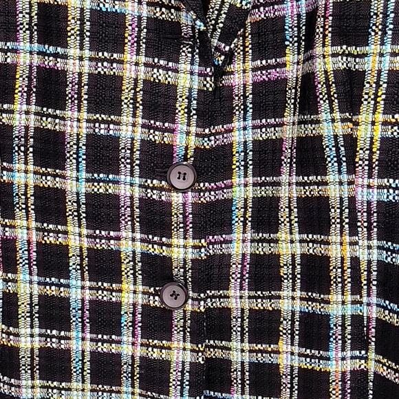 Requirements Retro Glam Tweed Cropped Blazer Multi Color Size 14 (NWT) - Picture 4 of 9